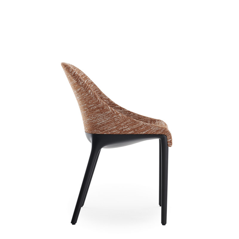 Eleganza Upholstered Dining Chair, Russet, Black