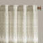 Panneau de rideau simple obscurcissant 50% 84 po avec chenille et doublure Mila Taupe Argyle-58933956