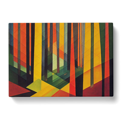 Blooming Abstract Forest - Wrapped Canvas