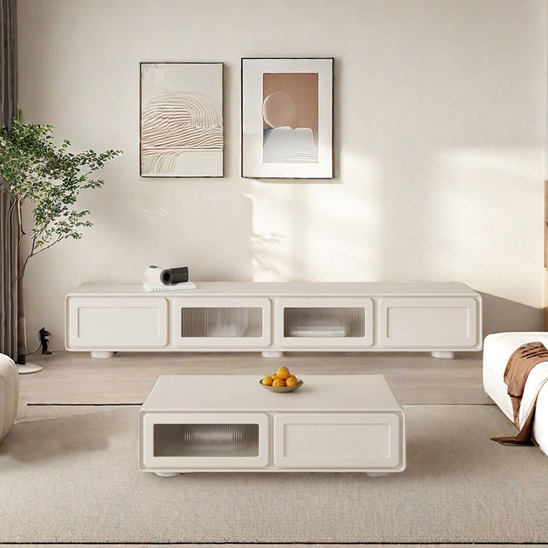 Simple Style TV Stand and Coffee Table Set