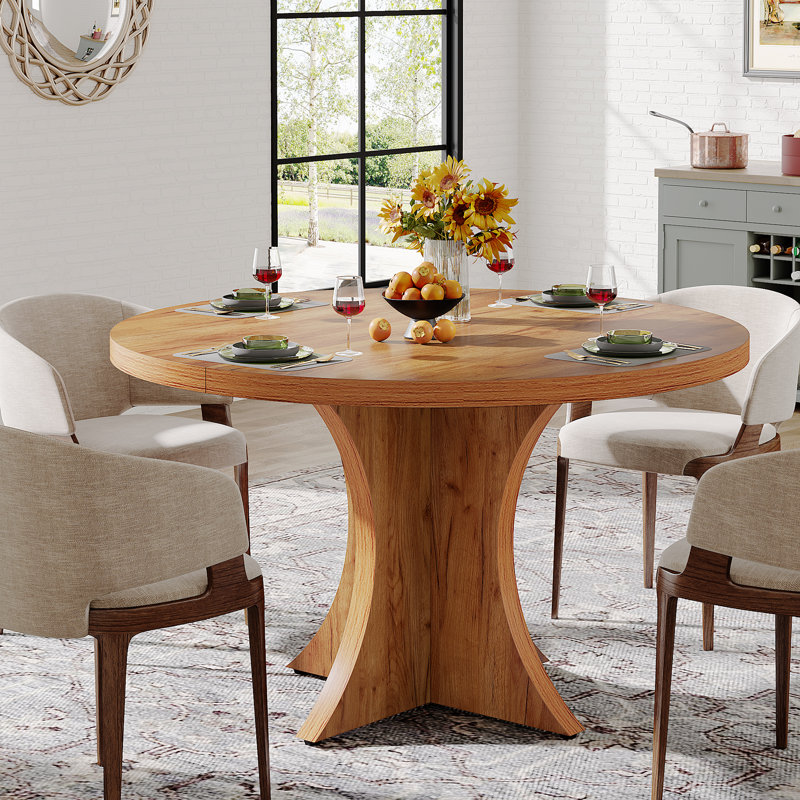 Daziyah Round Dining Table, Natural