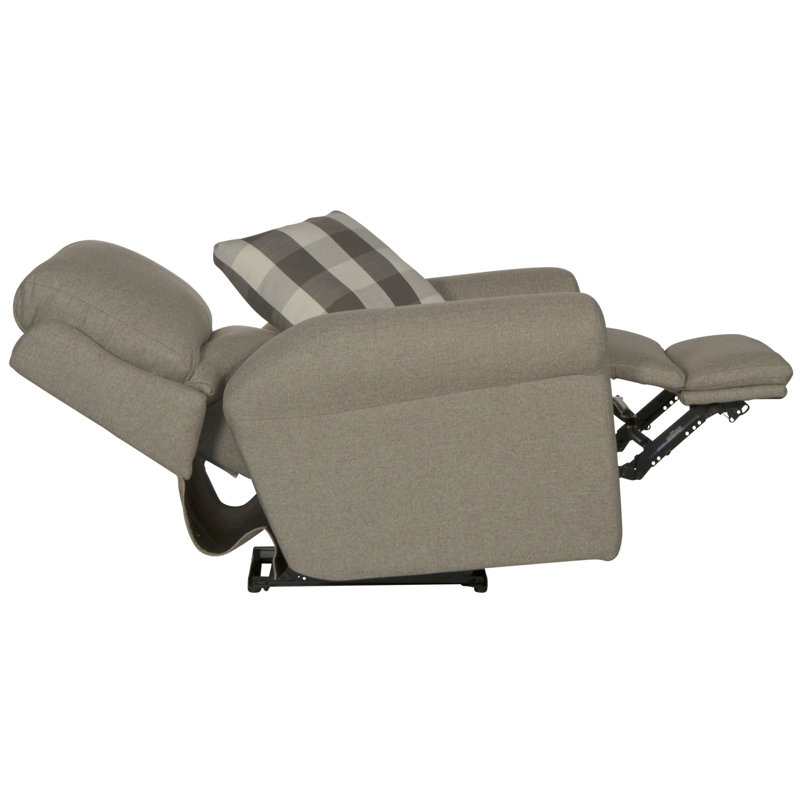 Fauteuil inclinable Aneeta, Polyester gris, Électrique