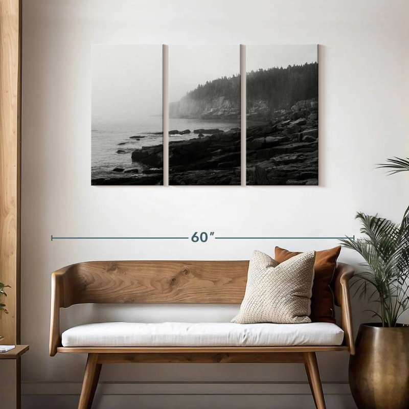 Gillard Rocky Maine Cliffs, 28" H x 45" W
