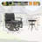 28.5" wide Outdoor Metal Patio Glider Swivel Chair-827246116