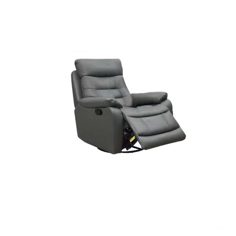 Fauteuil inclinable en similicuir Morehart, Similicuir gris foncé