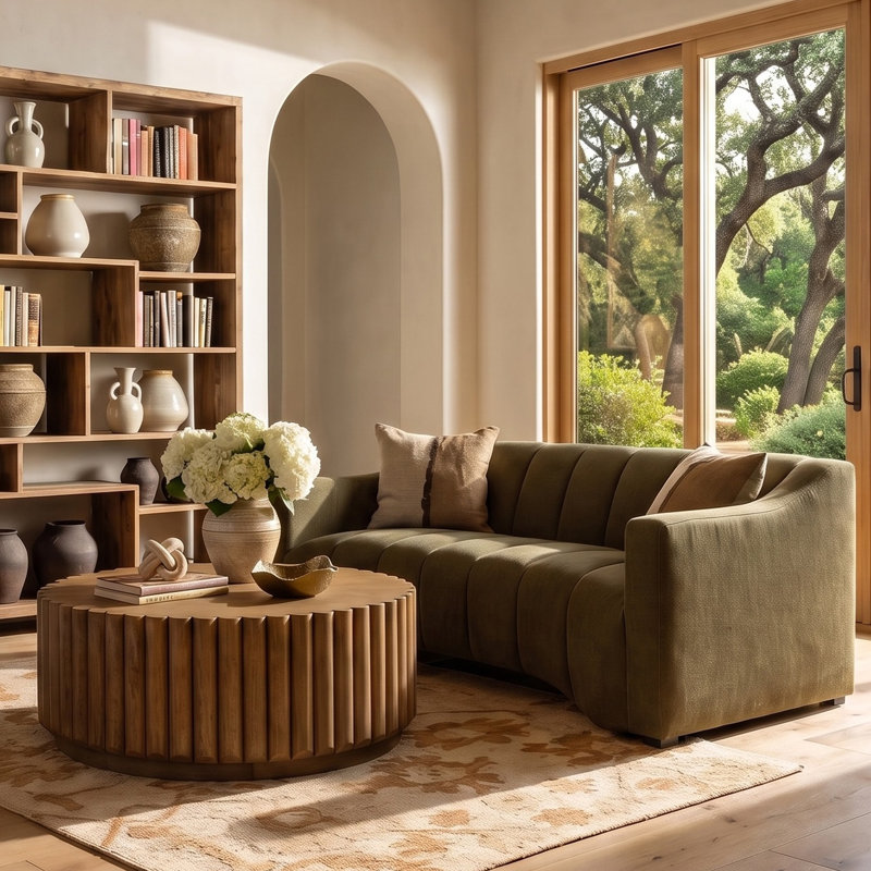 Mitzy Sofa Sand, Green