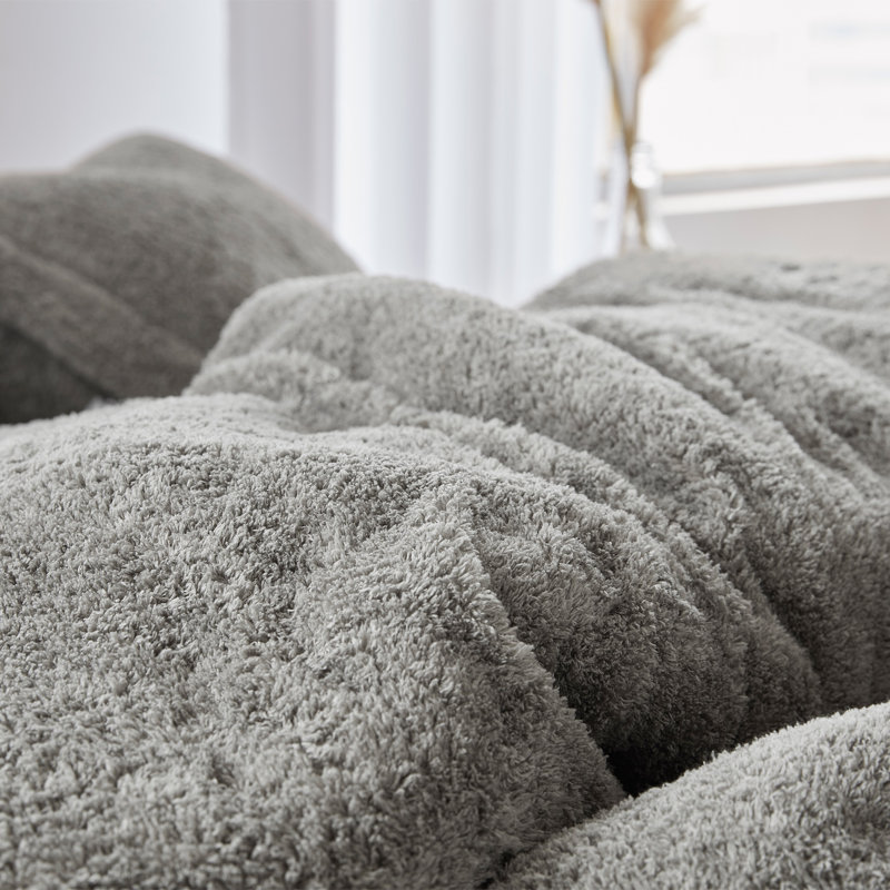 Polyester Baffle Box Stitch Comforter, King Comforter + 2 Shams, Beige