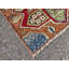 Tapis rouge Oushak, tapis turcs, tapis décoratifs 3,4 x 5,8 pi, tapis tissés à plat, tapis rétro, tapis moderne