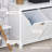 HOMCOM Tilt-Out Laundry Sorter Bathroom Cabinet, White