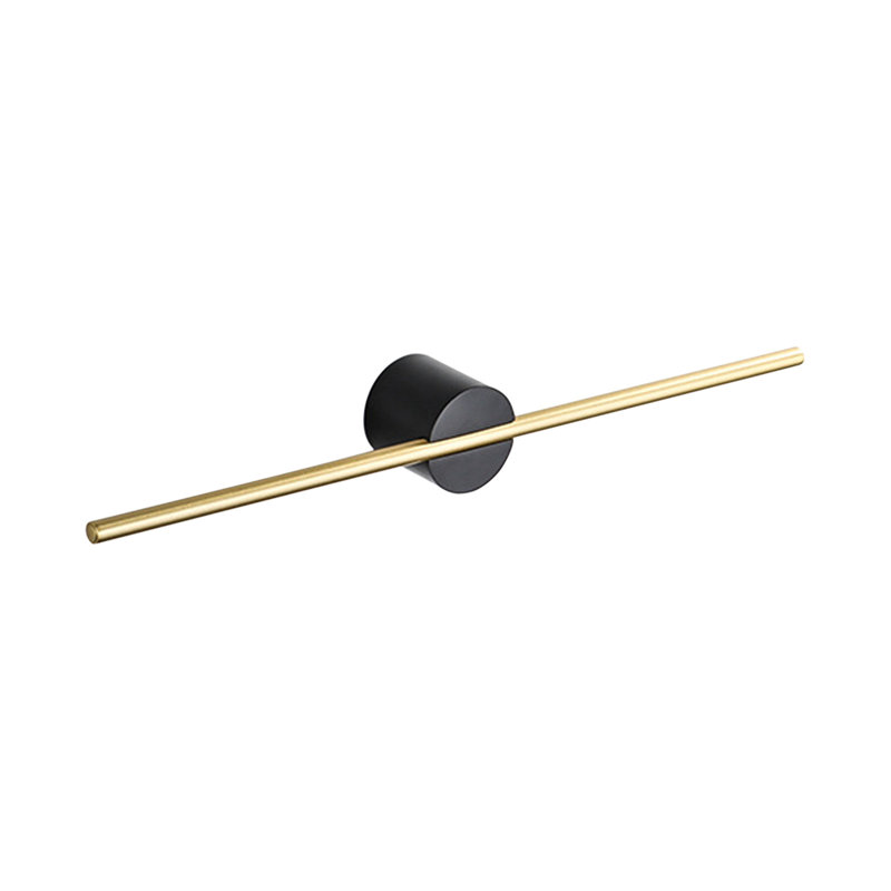 Porte-serviettes de salle de bain brossé 3 portes-serviettes mural (couleur: noir, Gold/Black