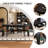 Solid Wood Oak black Dining Table-107560762