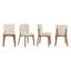 Chaise d'appoint rembourrée en bois massif Annika (ensemble de 4)-1114888219-1114888217