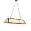 60" Long Tri-Panel Oblong Pendant