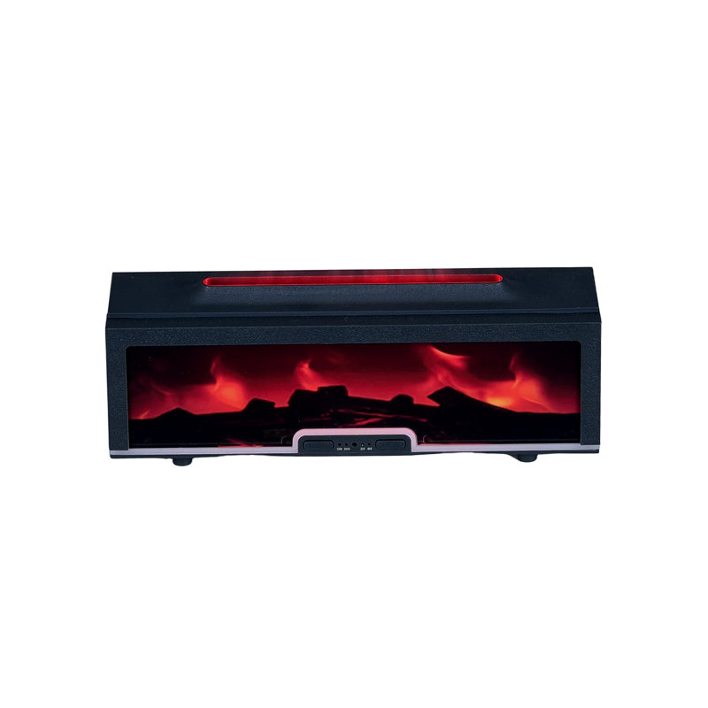 200ml Tabletop Fireplace-Style Aromatherapy Humidifier & Essential Oil Diffuser with RGB Lighting