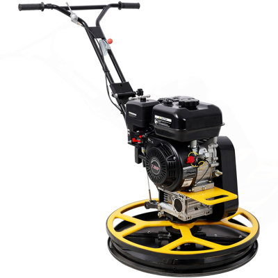 Power Trowel, 22.5" Walk-Behind Cement Trowel With Float Pan, 7HP Gas-Powered Smooth Concrete Surface Finisher