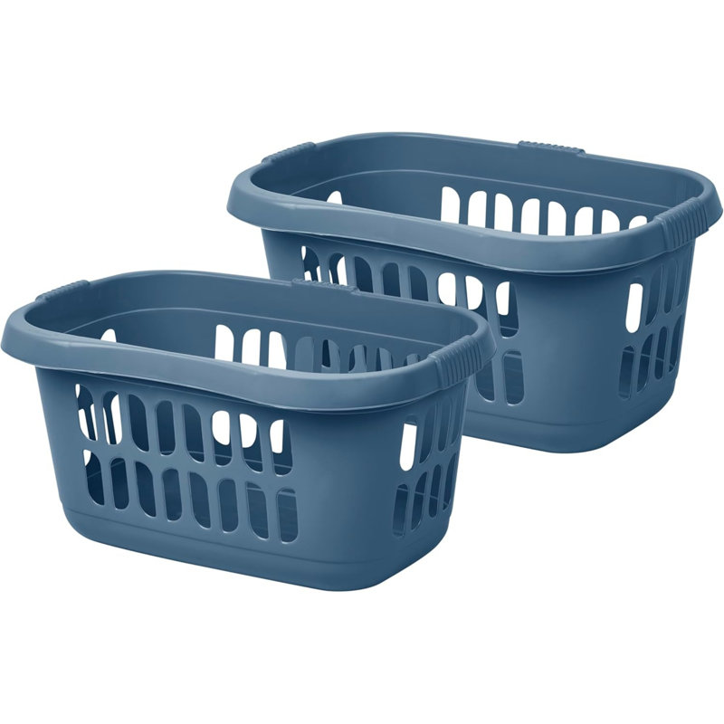Plastic Laundry Cart, Midnight Navy