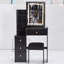 Petite coiffeuse 29,2 "+ tabouret rembourré