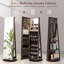 Armoire à bijoux pivotante à 360 ° 3 modes DEL verrouillables -1824420875