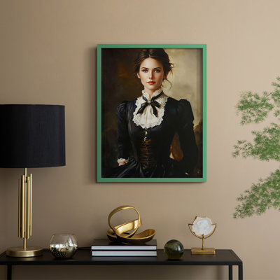 WOMEN Series CCXVI Framed Print - Solid Wood