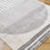 Machine Washable Shaggy Boho Charcoal Area Rug