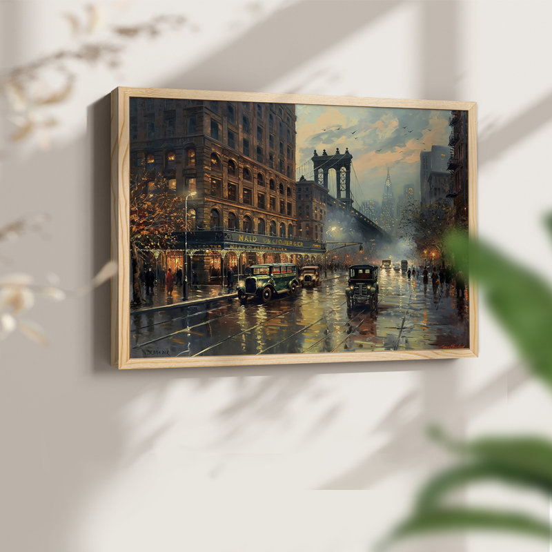 Paysage - CLIX - Reproduction encadrée - Restickable, Natural, H 16 po x l 20 po