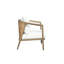 Fauteuil demi-tonneau rembourré Bazaldua
