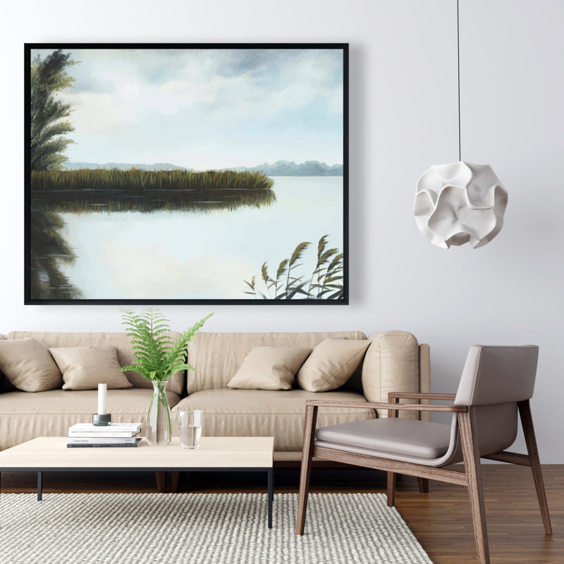 Quiet Lake Print On Canvas