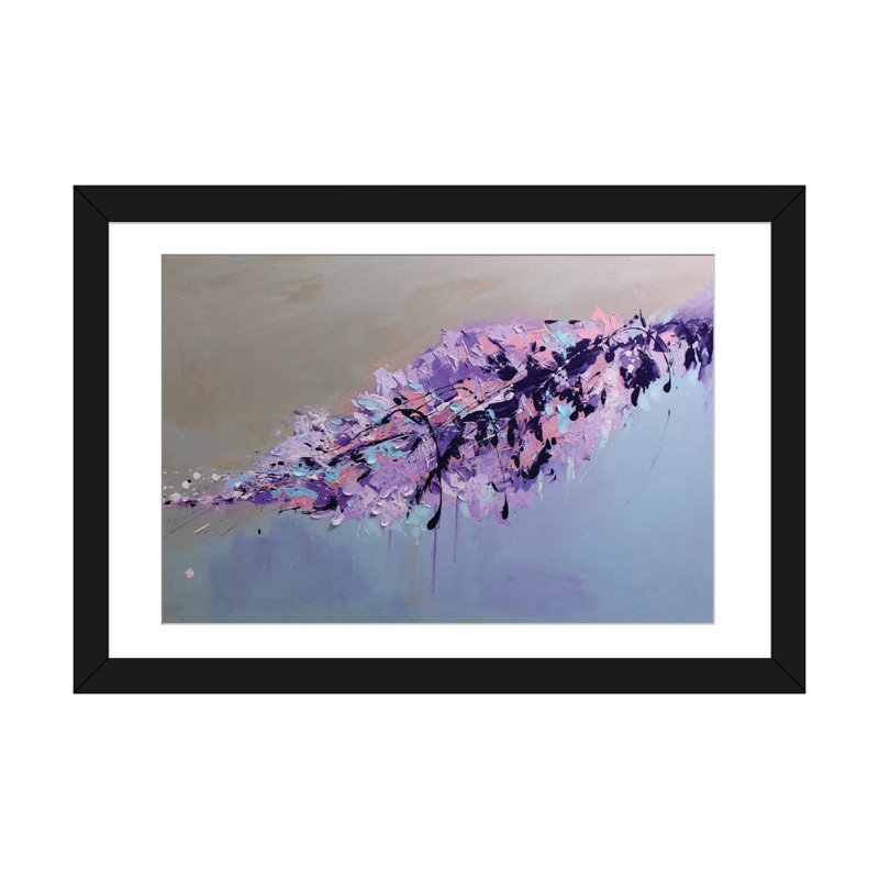 «The Leaf», reproduction sur toile, Papier beaux-arts encadré noir, Blanc, H 24 po x l 32 po x P 1 po