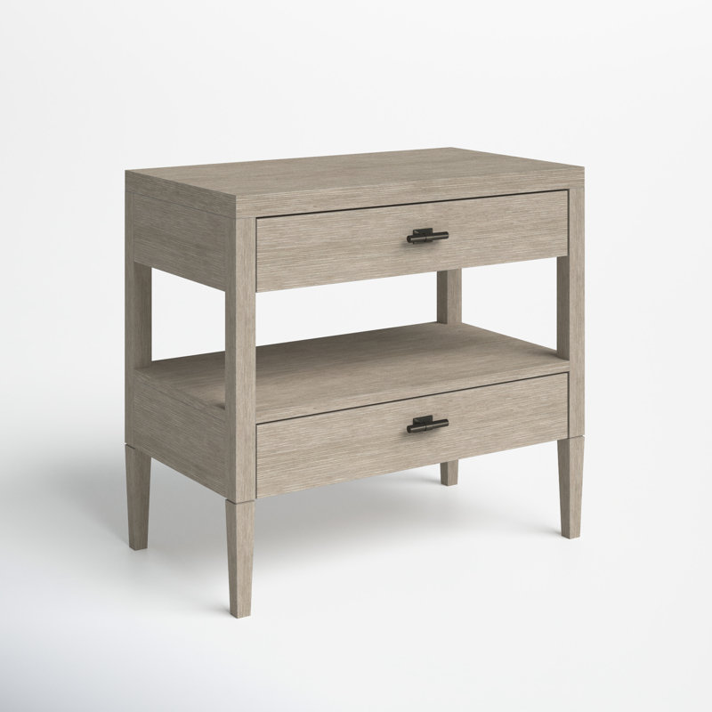 Troy 2 Drawer 30" Nightstand