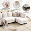 Canapé modulaire en L 95 po-605288890