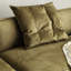 Causeuse-coussin modulaire verte 100% polyester