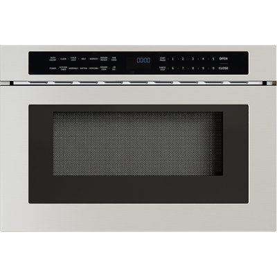 Zephyr 24 In. 1.2 cu. ft. Built-in Microwave Drawer with Sensor Cooking