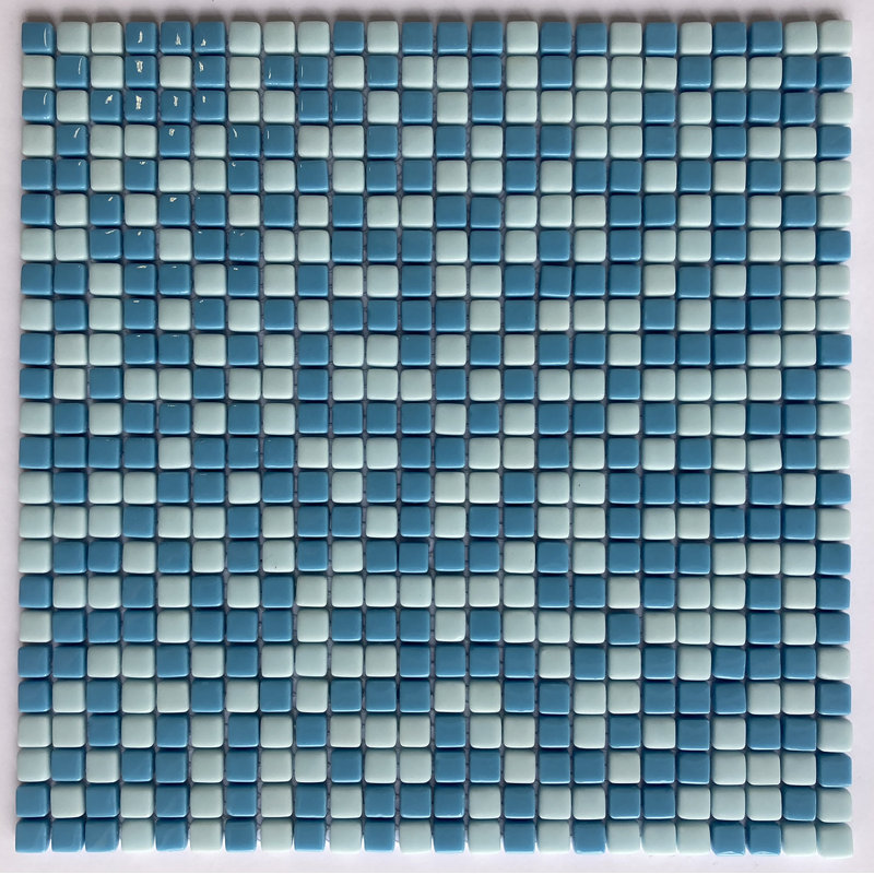 Sicily 0.5" x 0.5" Glass Grid Mosaic Wall & Floor Tile, Gulf Coast