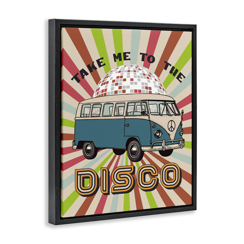 Groovy Disco Van Expression, Cadre noir, H 21 po x l 17 po