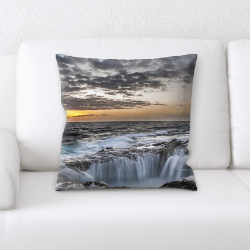 Housse et insert de coussin carré Ocean