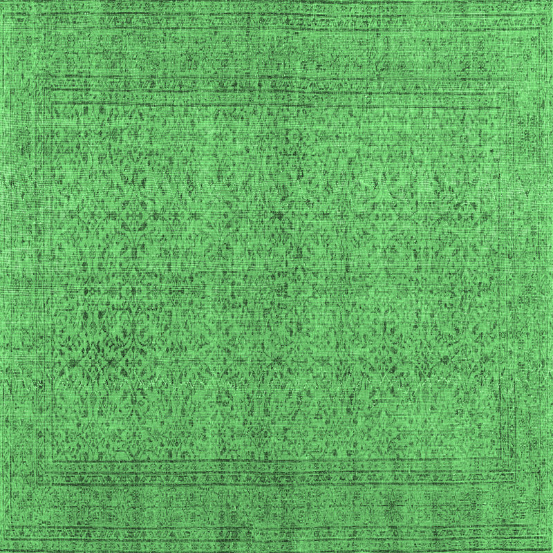 Washable Oriental Indoor Rug, Square 4'