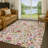 Machine Washable Indoor/Outdoor Chantille ACN2438 Floral Rug-2114827943-2114827941
