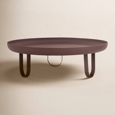 Jocie Decorative Textured Metal Footed Pedestal