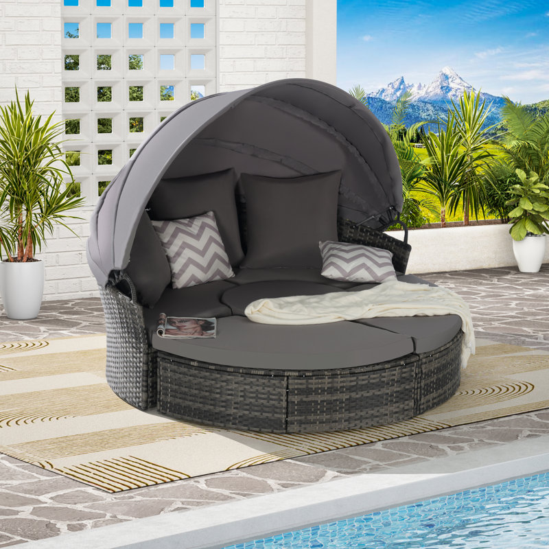 Latitude Run® Outdoor Furniture Patio Round Daybed With