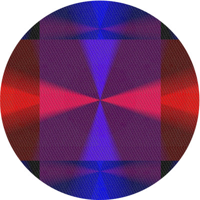 Tapis de zone mauve/rouge à motifs