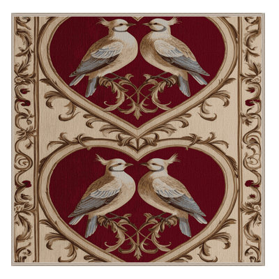 Tapis brun français lavable à la machine