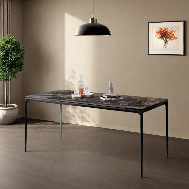 Table de roche moderne et luxueuse, H 29,52 po x L 55,11 po x l 31,49 po