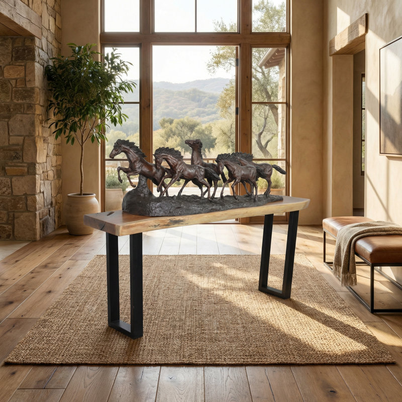 Boon 78.75'' Solid Wood Top Console Table