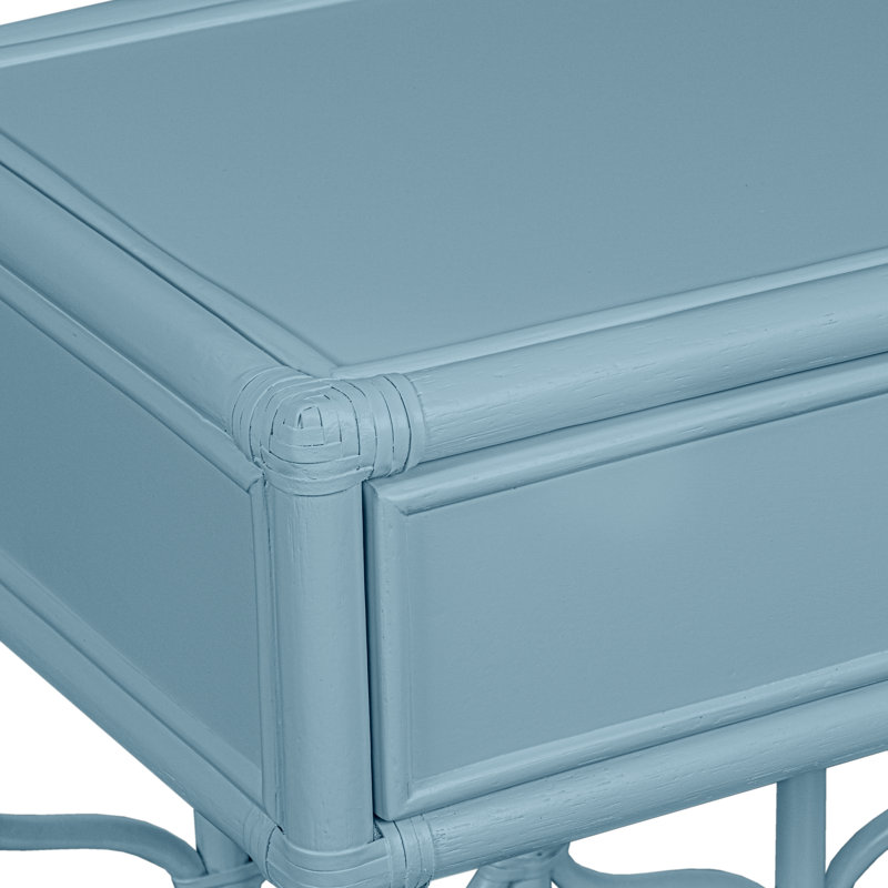 Ivy 1 - Drawer Nightstand, Pool Blue
