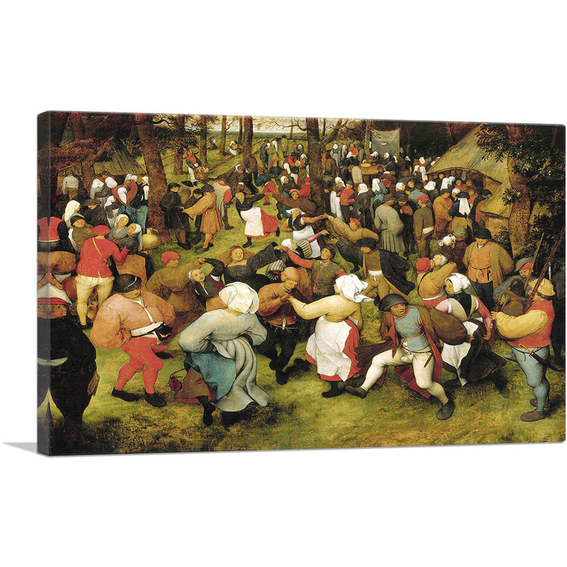 Danse de mariage en plein air - Reproduction, H 18 po x l 26 po x P 1,5 po