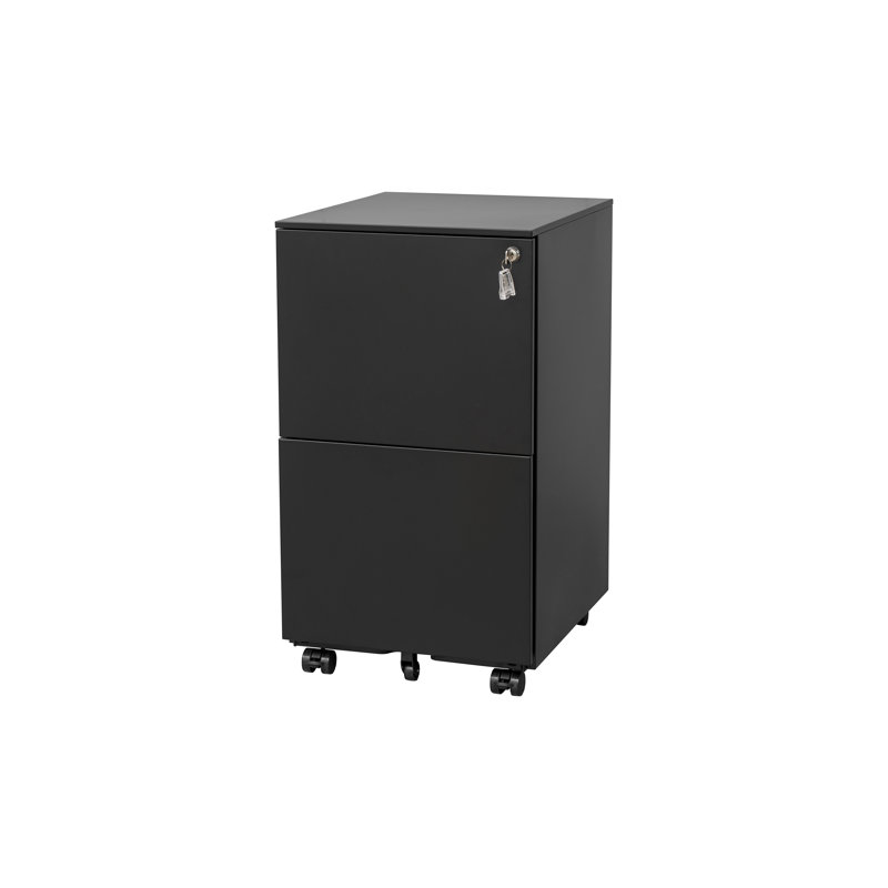 Mandrill 17.72'' Wide Filing Storage Cabinet, Black
