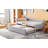 Upholstered L-Shaped Upholstered Daybed With Pop Up Trundle-1467038280