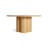 4 Quarter Round Solid Wood Dining Table-90927617-90927618
