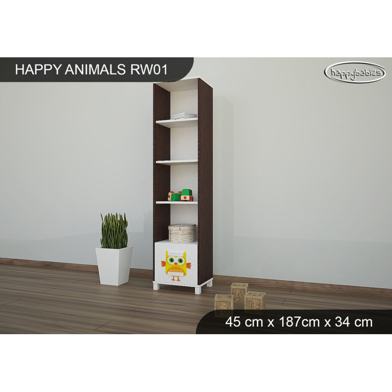 187cm H X 45cm W Cube Unit Kids Bookcase, Wenge Chestnut