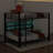 Metal Queen Over Queen Bunk Bed With Storage Cabinets And LED